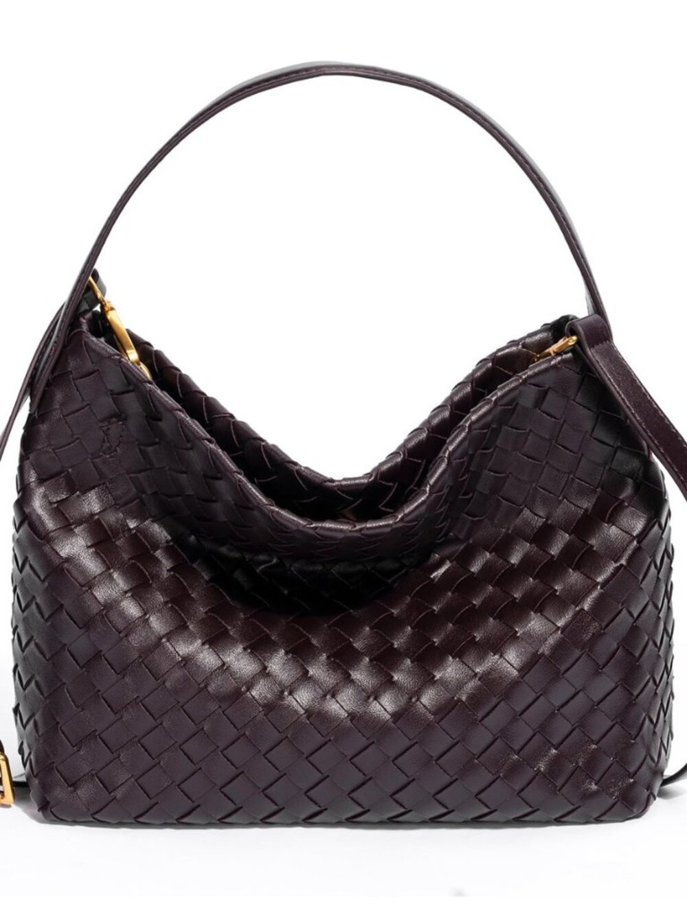 Woven Tote Bag for Women Designer Shoulder Handbag Leather Top Handle Hobo